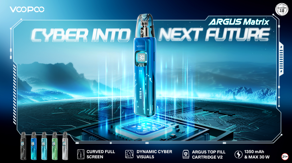 VOOPOO Unveils ARGUS Matrix: Curved Full Screen, Cyber-Futuristic Design, and Unmatched Performance